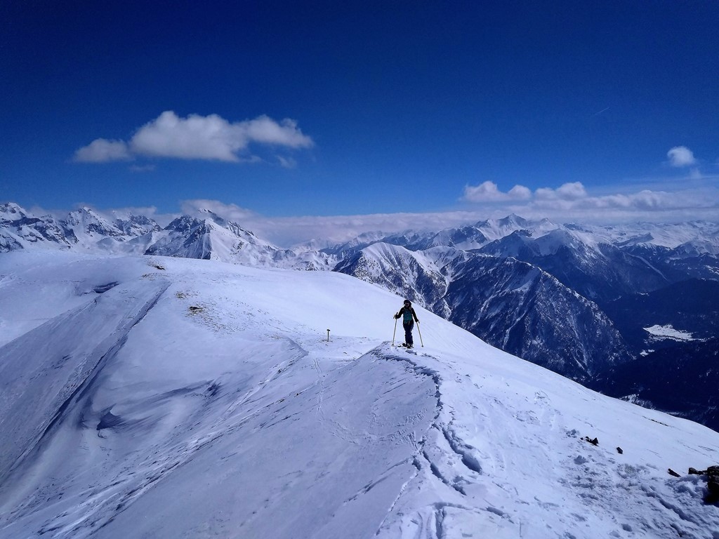 Llegando a la cumbre de la Tête de Paneyron 1785m
